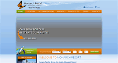 Desktop Screenshot of monarchresortmontereybay.com
